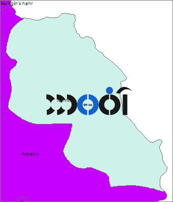 شیپ فایل محدوده سیاسی شهرستان نمین